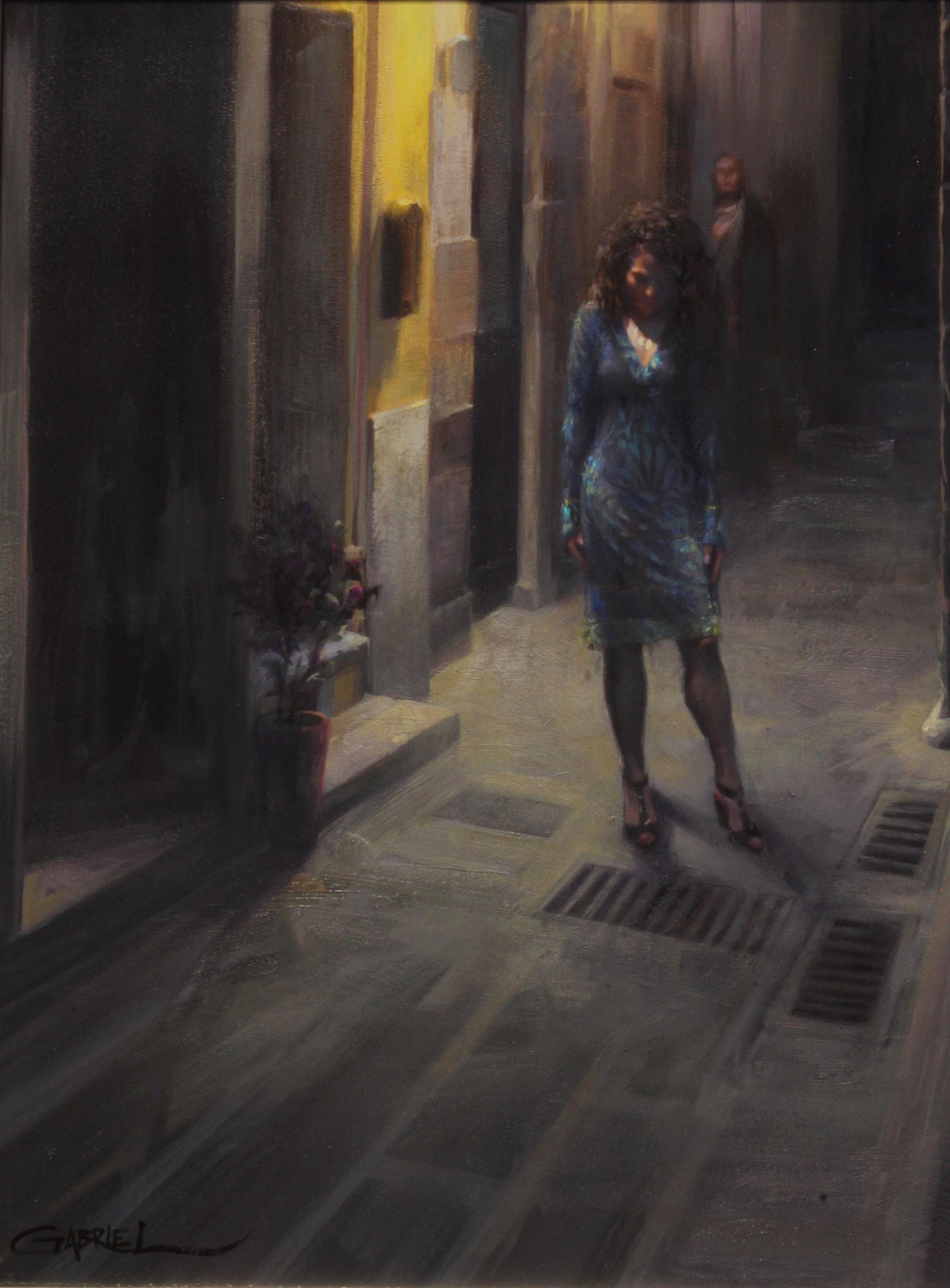 Prints available, original ***SOLD*** Gabriel Lipper - Evening Reflection - Oil on Panel - 18x24