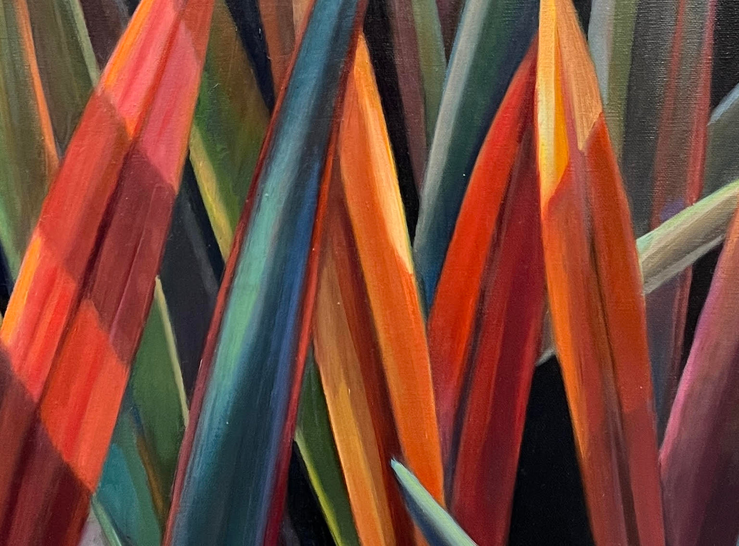 SOPHIE FRIEDA - Fall Flax 11, oil on canvas, 24x30