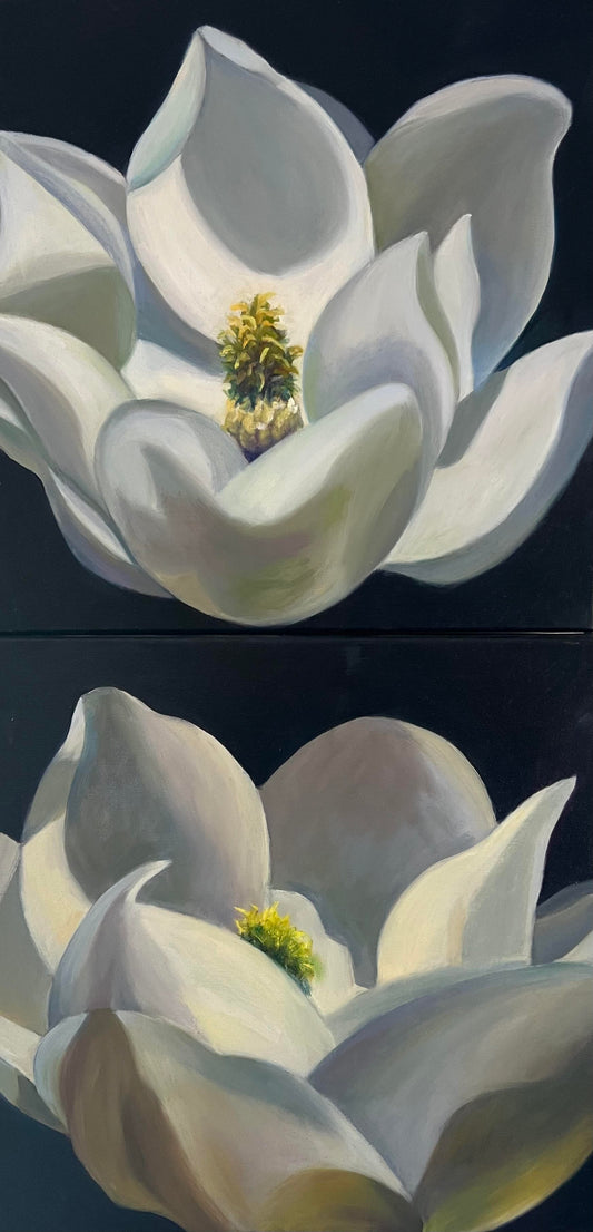SOPHIE FRIEDA - Harmony, Oil on canvas, Diptych 16x16