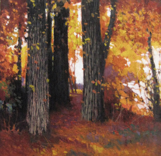 ***SOLD*** MAX HAYSLETTE - The Gathering No. 1, oil & mixed media (HMOC 1241) 42x42