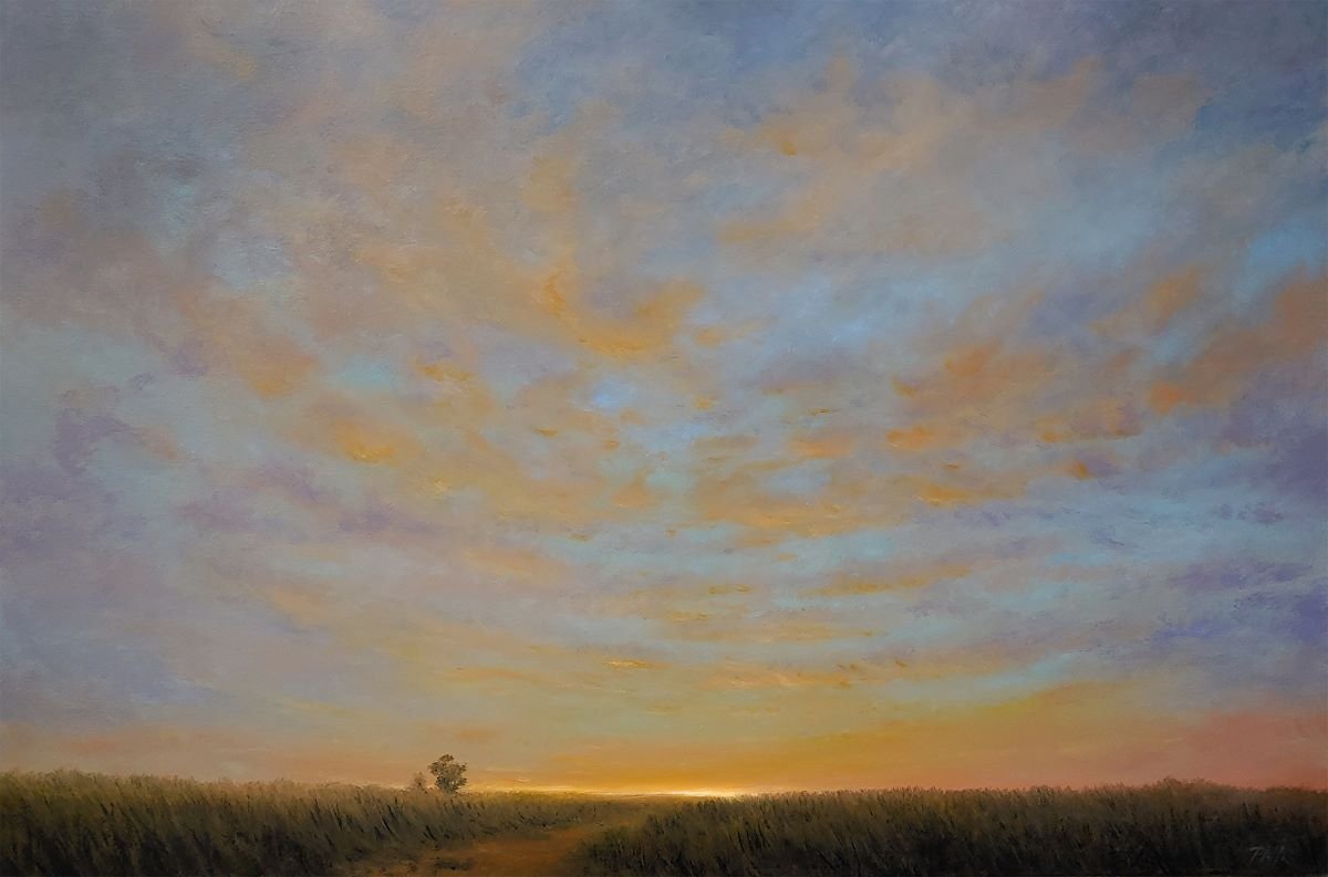TIM PFEIFFER - Hope, oil on 1 1/2" deep gallery wrap canvas , 20x30 (framed)