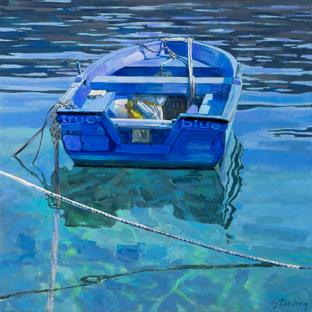 SYDNI STERLING - True Blue, original acrylic on canvas, 24"x24"
