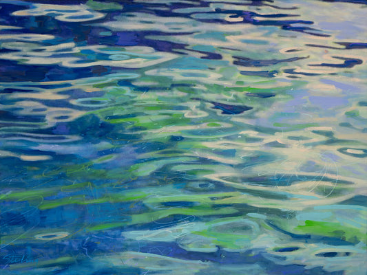 SYDNI STERLING - Go with the Flow, 18Hx24”W, original acrylic on canvas, gallery wrapped