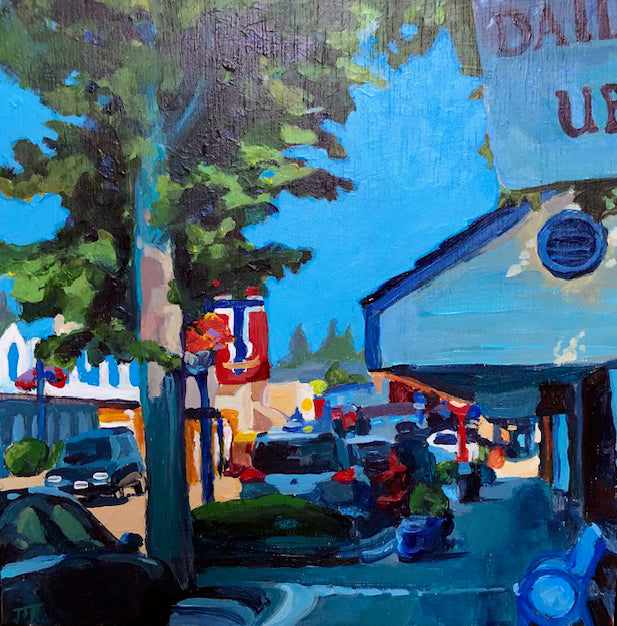 ***SOLD*** JILL ZACOT - Daily UPS, Acrylic, 6x6