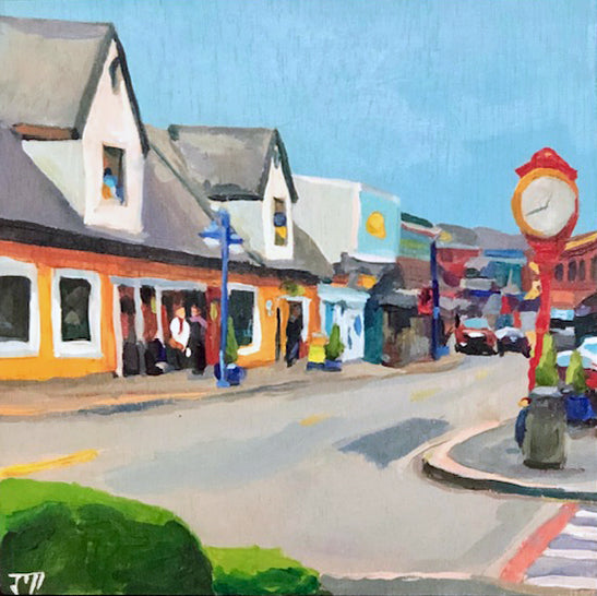 *** SOLD *** Poulsbo Shopping, Acrylic, 6x6