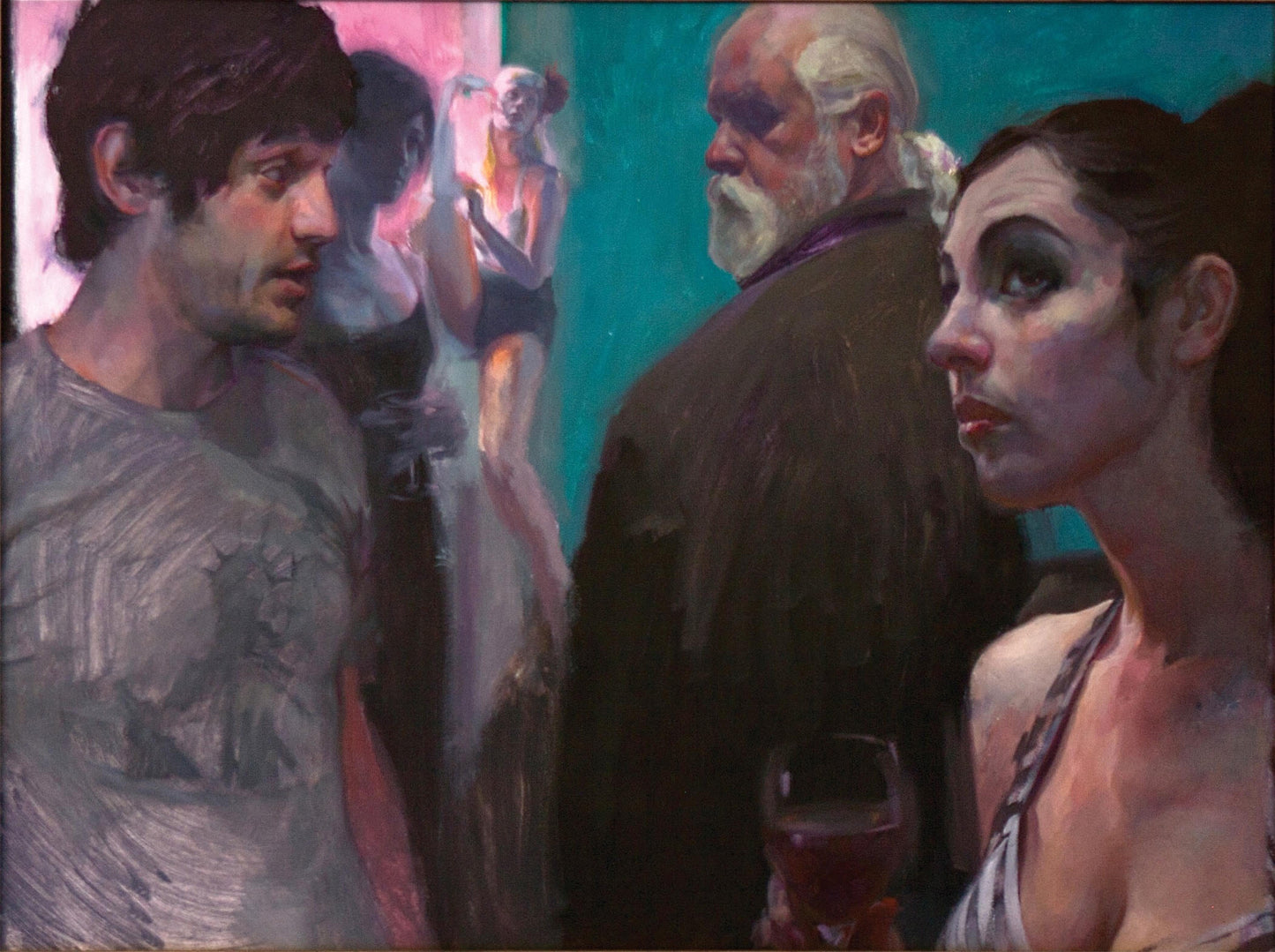 Gabriel Lipper - Judgment of Paris - Oil on Panel - 30x40