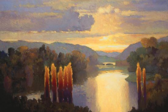 MAX HAYSLETTE - Matthews collection, Sounds of the Morning Original Oil on Canvas, 12x24" (50% of proceeds benefits Kitsap Community Foundation)