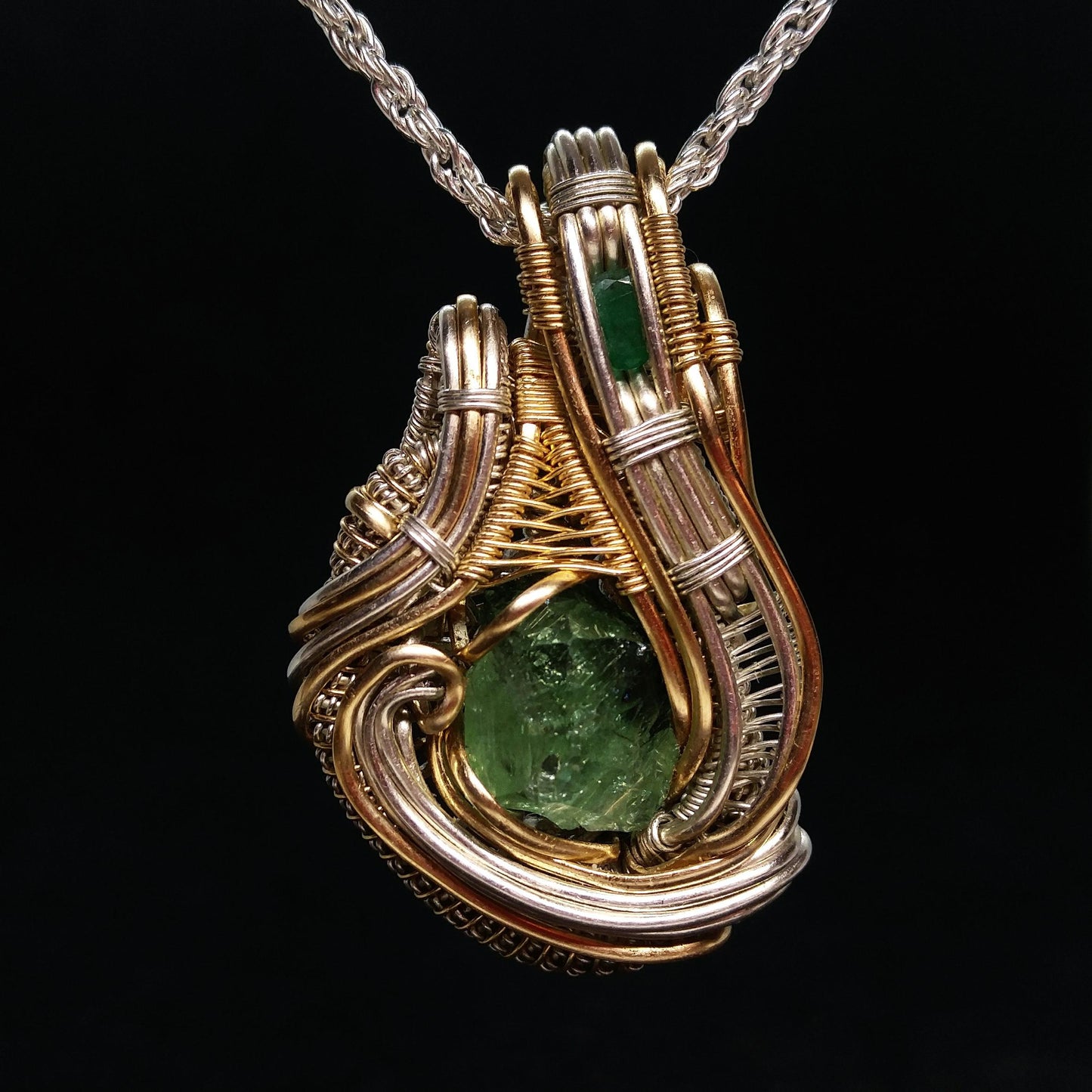 ***SOLD***CHARLES GOLLER - Tsavorite Garnet with Emerald Facet