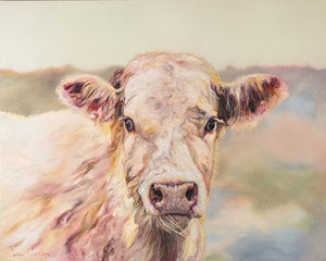 CARRIE GOLLER PRINTS - CREATURES - FLORENCE original oil, 48x60