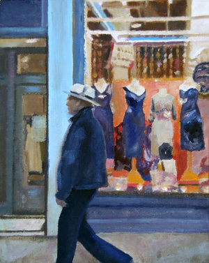 CARRIE GOLLER  PRINTS - IMPRESSIONIST - CICADA    original oil, mixed media, 10x8