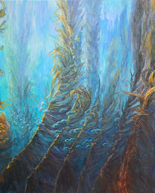 Jody Yashenko - The Other Forest, Oil on gallery wrapped canvas (framed) 30x24