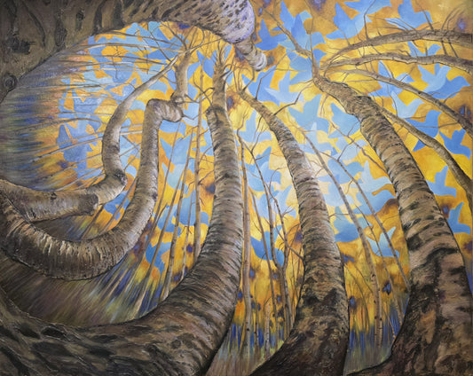Jody Yashenko - In the Crown Shyness, oil, 24x30 (framed)