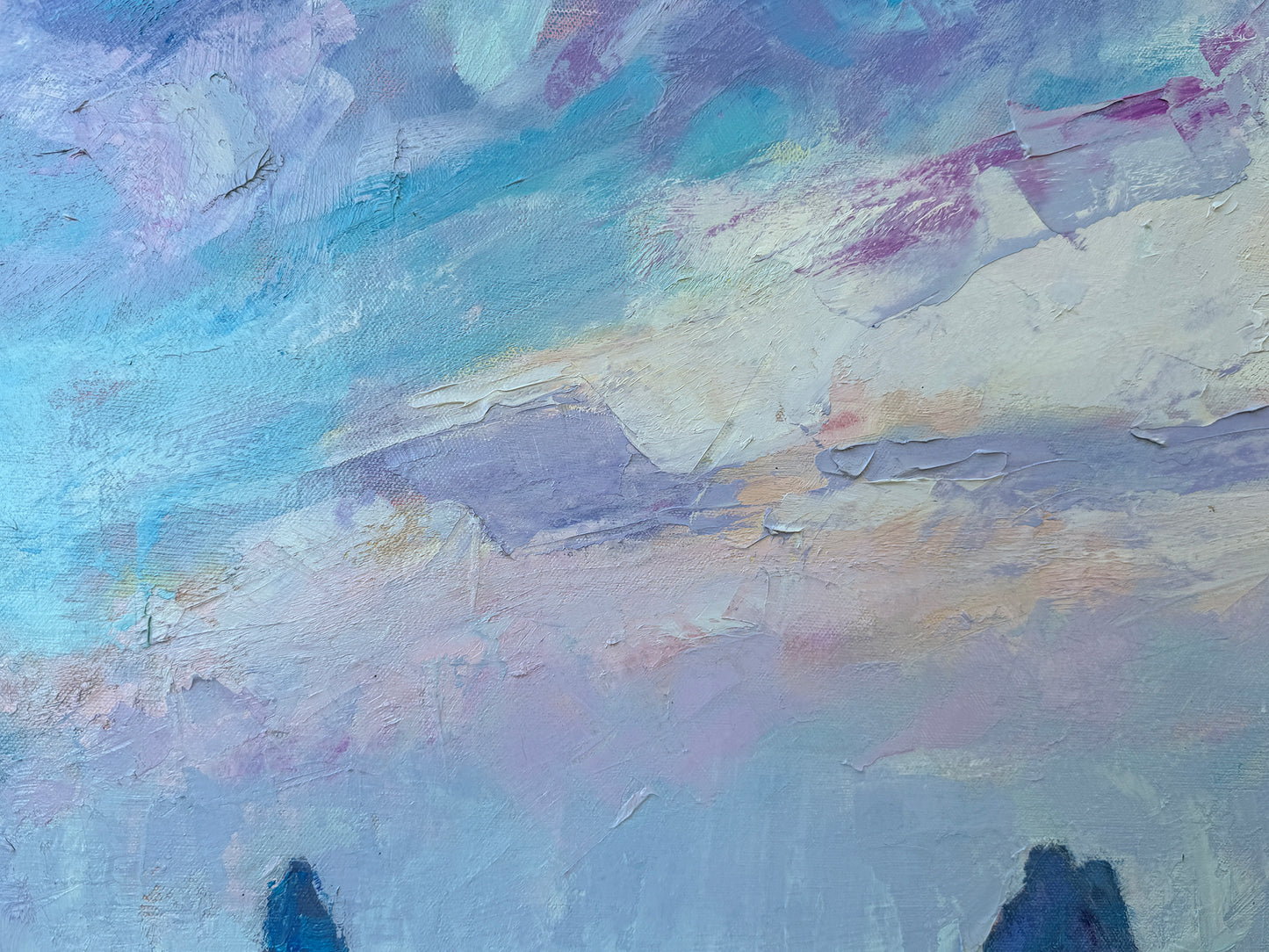 BRIAN MAHIEU - Abalone Skies - Daybreak at Shi Shi Beach, Oil on Canvas, 30x48 *Not currently in gallery, request to view*