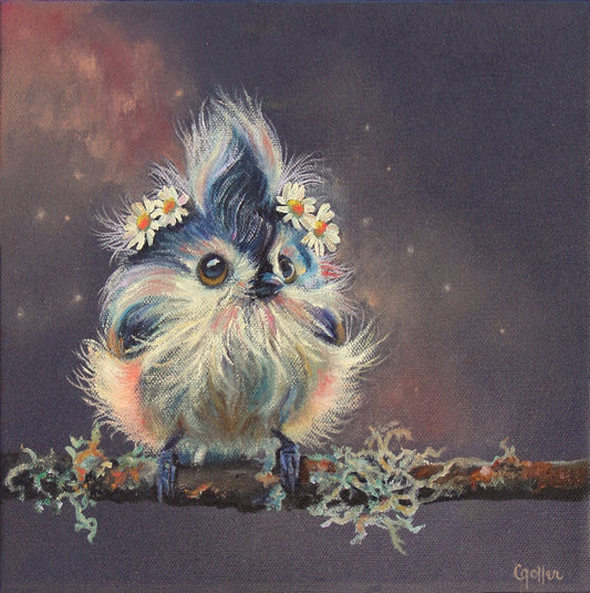 ***SOLD*** CARRIE GOLLER - Agnes, oil (Floriferous Collection) Oil 10x10 (framed) ***At Jones & Terwilliger Galleries, Carmel, CA please inquire at (831) 626-9100***
