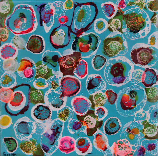 CARRIE GOLLER PRINTS - Box of Chocolates, Original 8"x 8"