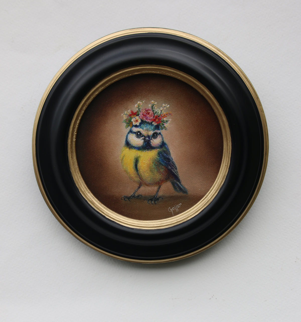 CARRIE GOLLER - Chiquita (Floriferous Collection, Cardinal), oil 5x5