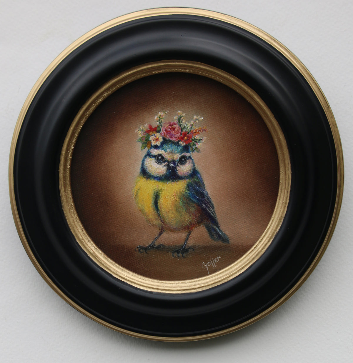 CARRIE GOLLER - Chiquita (Floriferous Collection, Cardinal), oil 5x5