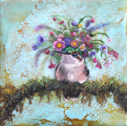 CARRIE GOLLER - Colette (Floriferous Series) Print, Original size 8x8
