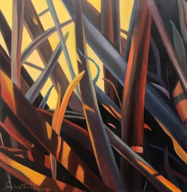 SOPHIE FRIEDA - Color Structure 2, Oil on canvas 24x24