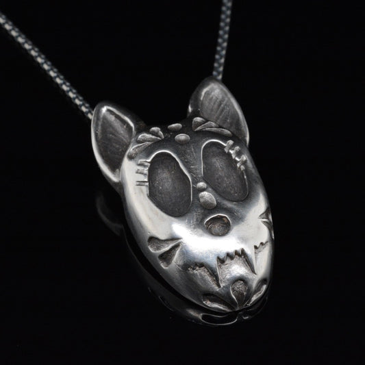 Jody Lyle -  Dia de los Muertos Cat Pendant, #3331