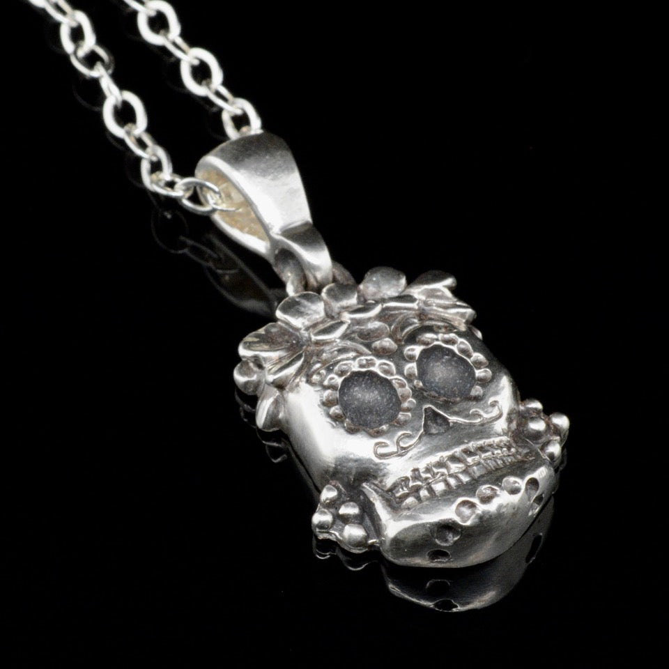 Jody Lyle -  Medium Sugar Skull Pendant #3926