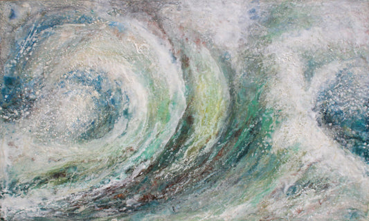 CARRIE GOLLER PRINTS - SEA, CITY, LAND SCAPES - Double Up Abstract Seascape