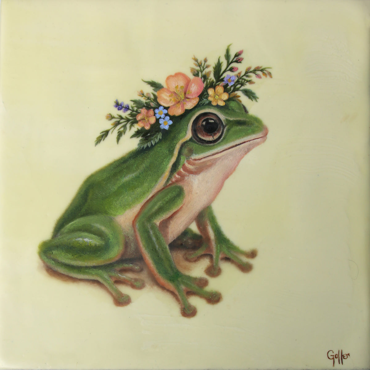 CARRIE GOLLER - Fernanda (Floriferous Series) Print, original size 12x12