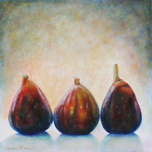 Prints available, original ***SOLD*** Carrie Goller - Figments - Oil 8x8 on wood panel