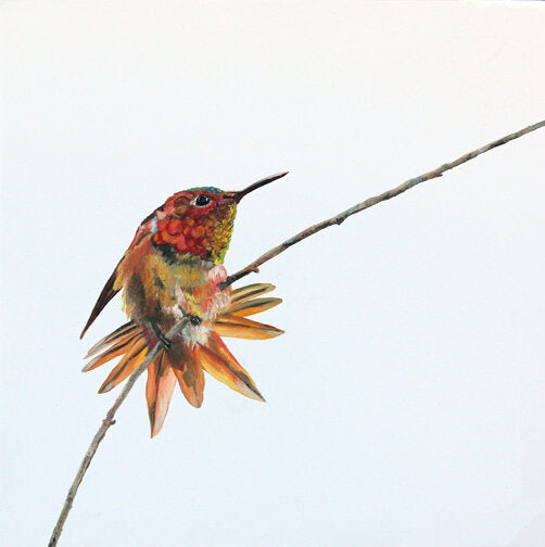 Prints available, original ***SOLD*** Carrie Goller - Finola - Oil 12x12 on wood panel