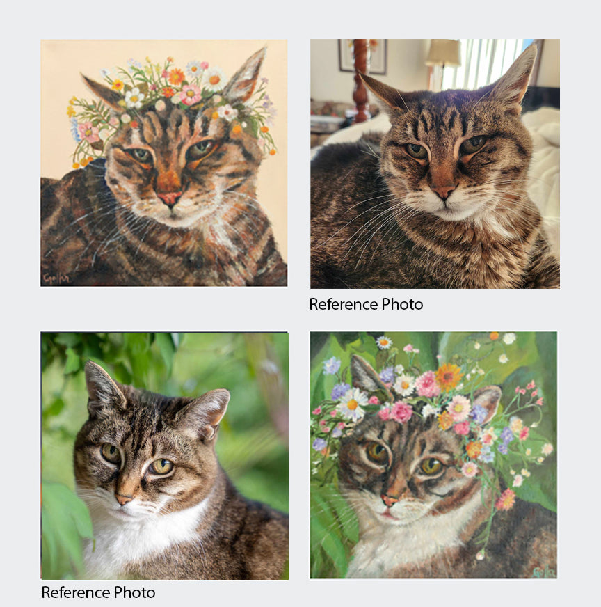 Custom: Floriferous Pet & Creature Portraits by Carrie Goller