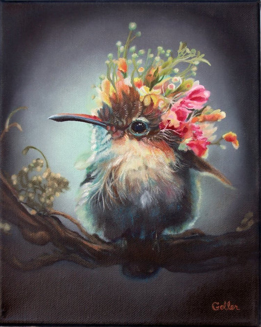 ***SOLD*** CARRIE GOLLER - Francesca (Floriferous Collection) Oil 10x8 (framed) ***At Jones & Terwilliger Galleries, Carmel, CA please inquire at (831) 626-9100***