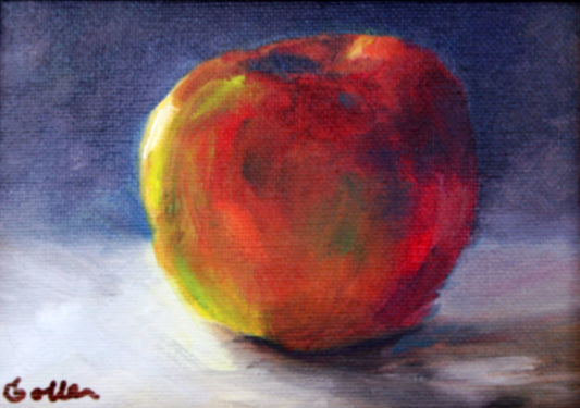 Prints available, original ***SOLD*** Fuji - Oil 5x7 (framed)