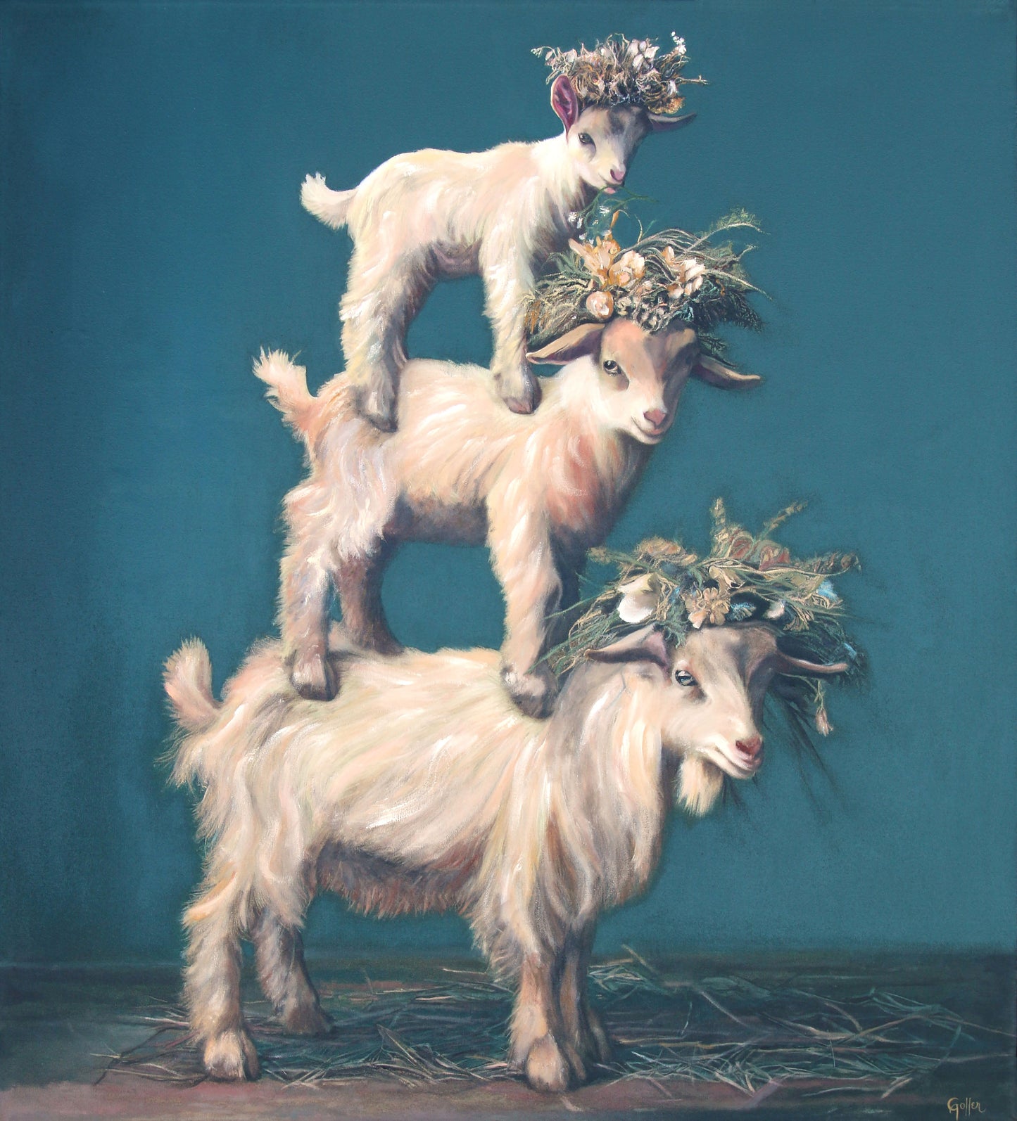 Custom: Floriferous Pet & Creature Portraits by Carrie Goller