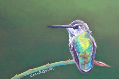 Prints available, original ***SOLD*** Greensleeves, oil 5x7 (framed)