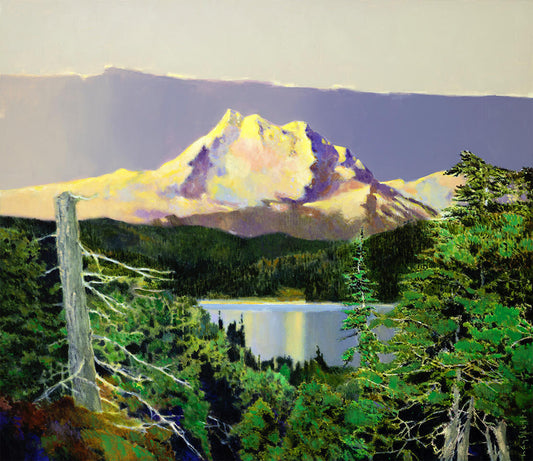 Prints available, original ***SOLD*** MAX HAYSLETTE - Brothers and Lower Lena Lake, HMAC 1895 38X44
