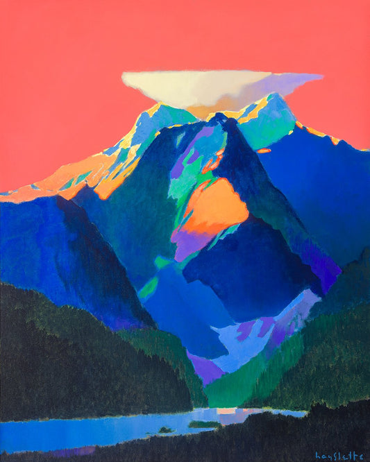 Prints available, original ***SOLD*** MAX HAYSLETTE - Olympus and the Hoh 30X24, HMAC 1956