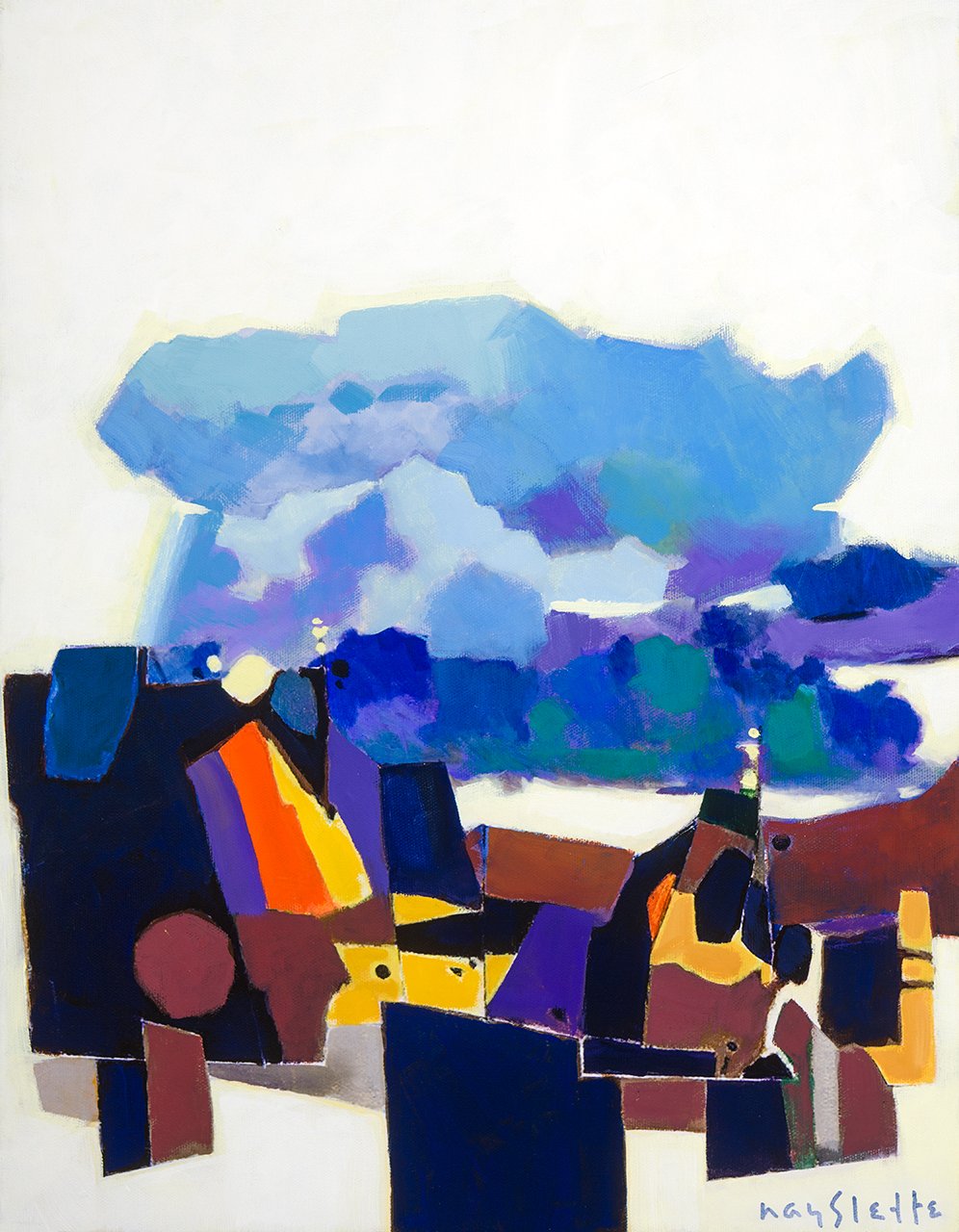 ***SOLD*** MAX HAYSLETTE -  Mid-Century Modern, No.63-M HMAC 1970 18x14