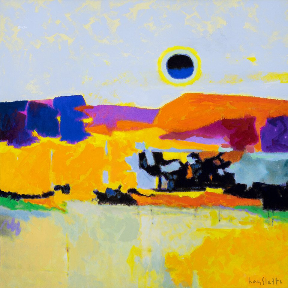 Prints available, original ***SOLD***  MAX HAYSLETTE - Mid-Century Modern No. 94, HMAC 1997 24x24
