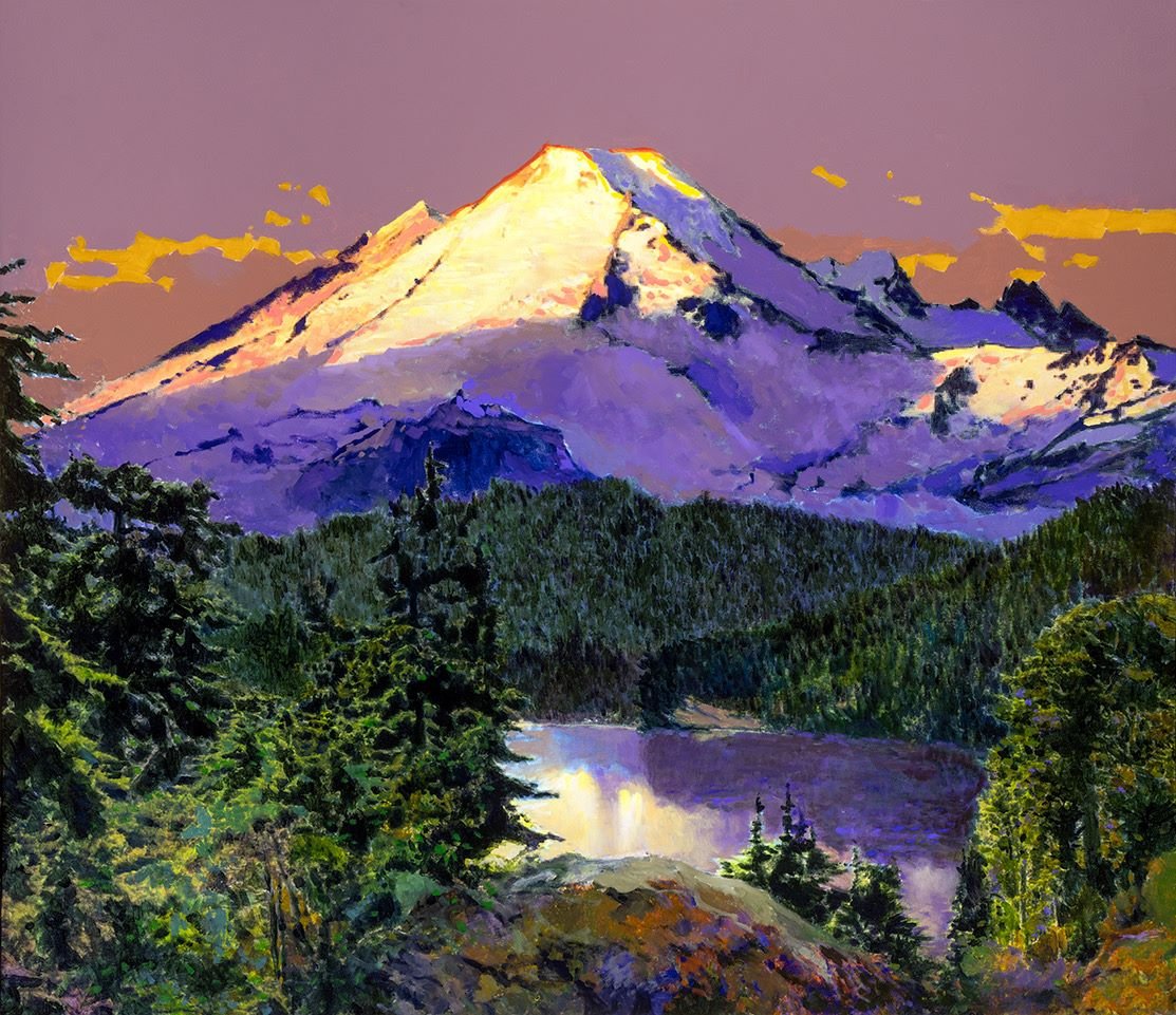 Prints available, original ***SOLD*** MAX HAYSLETTE - Baker and Chain Lake, 38x44,  HMAC 2038
