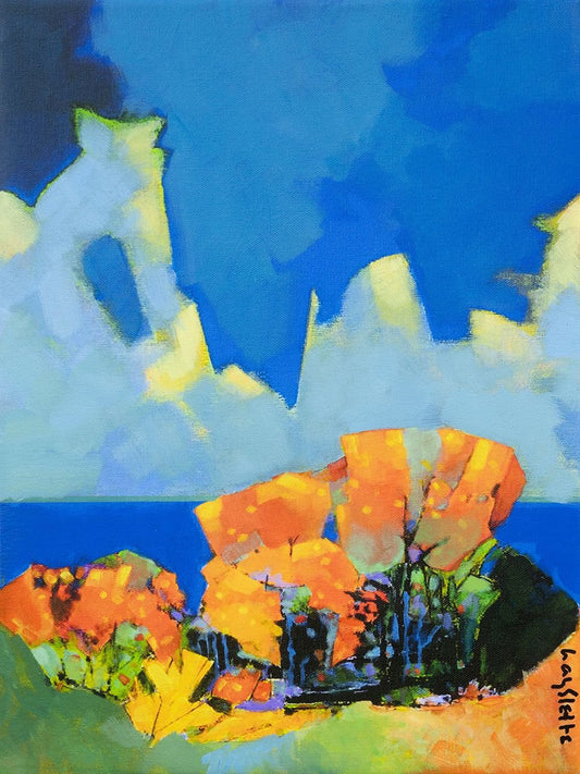 Prints available, original ***SOLD*** MAX HAYSLETTE - Untitled, Acrylic on Canvas, HMAC 2049, 16x12