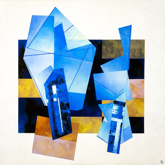 Prints available, original ***SOLD*** MAX HAYSLETTE - Gardens of the Mind No.147,  42X42 HMOC 1218