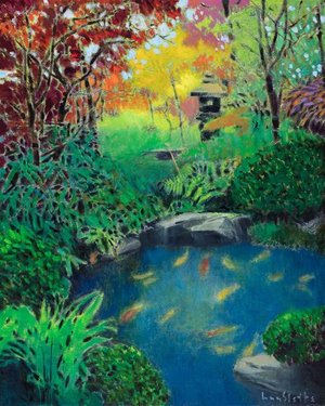 MAX HAYSLETTE PRINTS - GARDEN SUITE NO. 3 -STUDY (HMOC 1591)  original oil, 20x16
