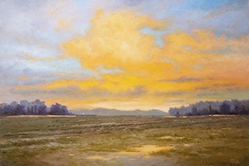 TIM PFEIFFER - Here Comes The Sun, oil 20x30 (framed)