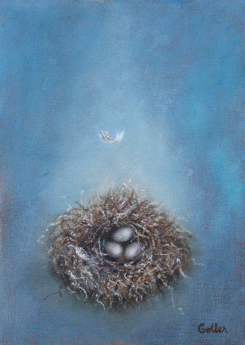 Prints available, original ***SOLD*** Carrie Goller - Home IV, oil 7x5