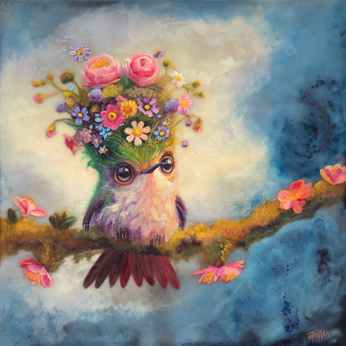 Prints available, original ***SOLD*** CARRIE GOLLER - Hope (Floriferou ...