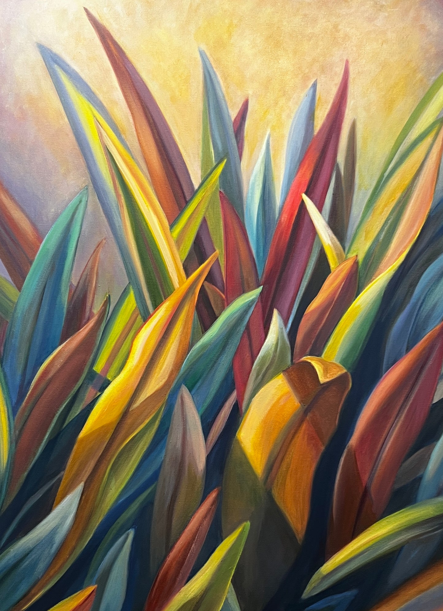 SOPHIE FRIEDA - Tropical Vibe, oil on canvas, 30x40