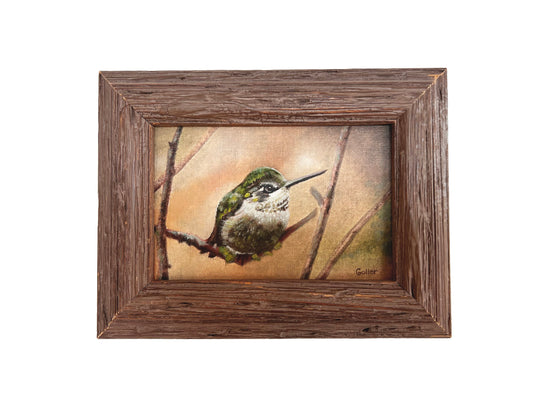 ***SOLD*** Carrie Goller - Mossback II - 4x6 oil, original, framed