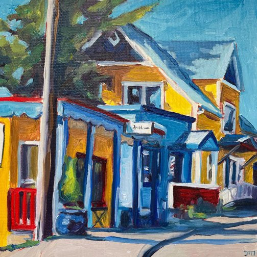 **SOLD*** JILL ZACOT - Complimentary Colors, oil 6x6