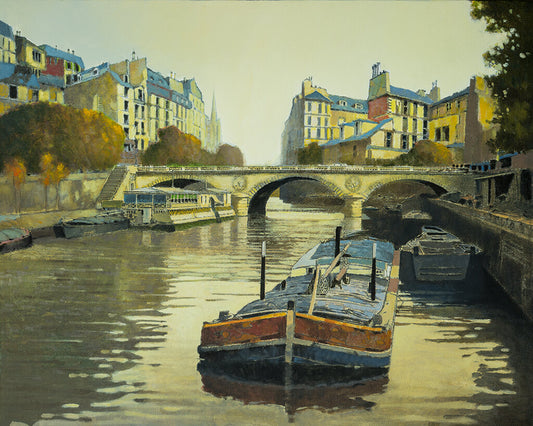 Prints available, original ***SOLD*** MAX HAYSLETTE - Old Paris No. 8  (HMOC 1384) oil,  24x30