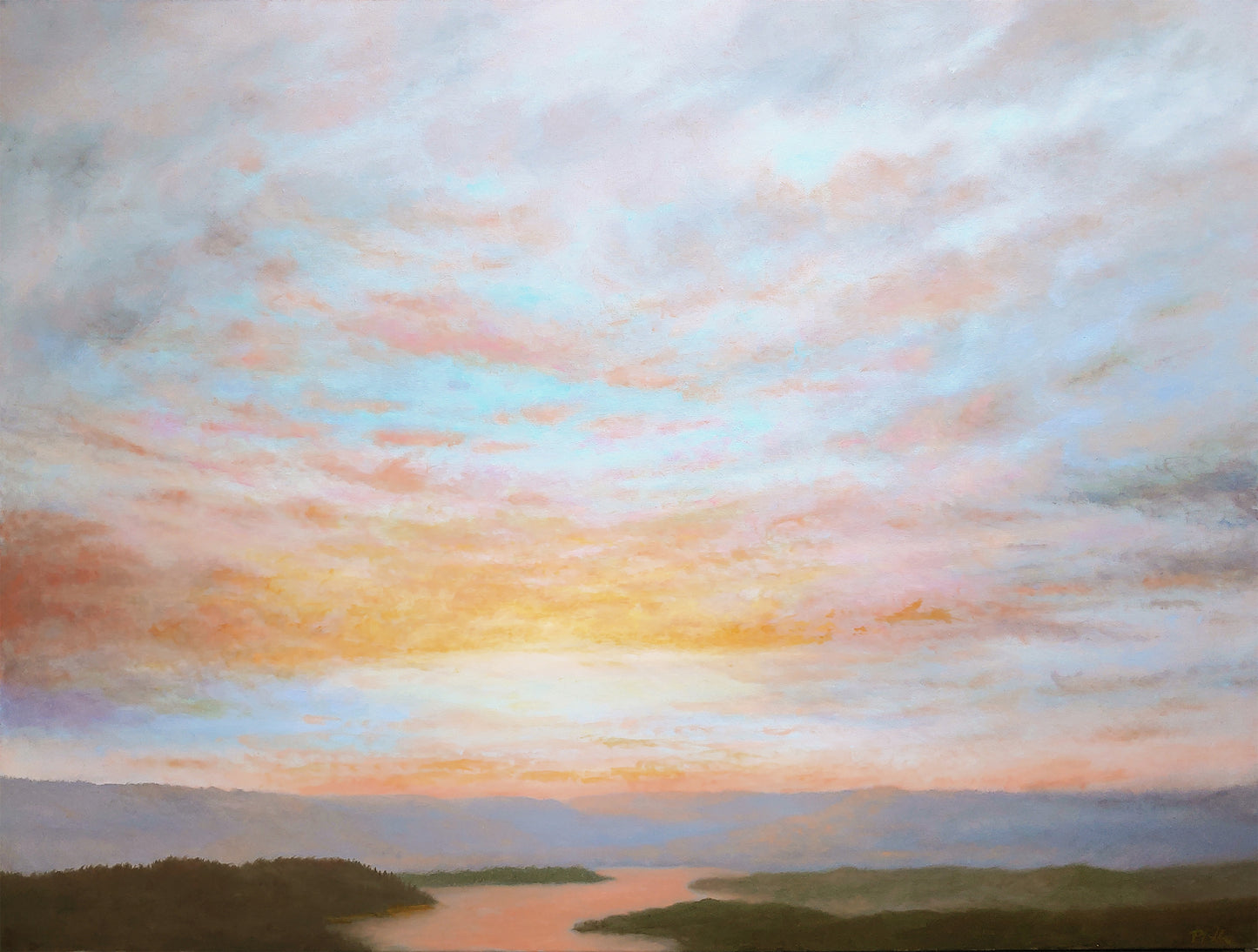 TIM PFEIFFER - One Day at a Time, oil on gallery wrapped canvas, 30x40 (framed)